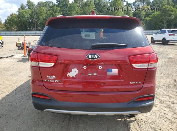 5XYPH4A50HG274152 2017 KIA SORENTO Maroon Rear view