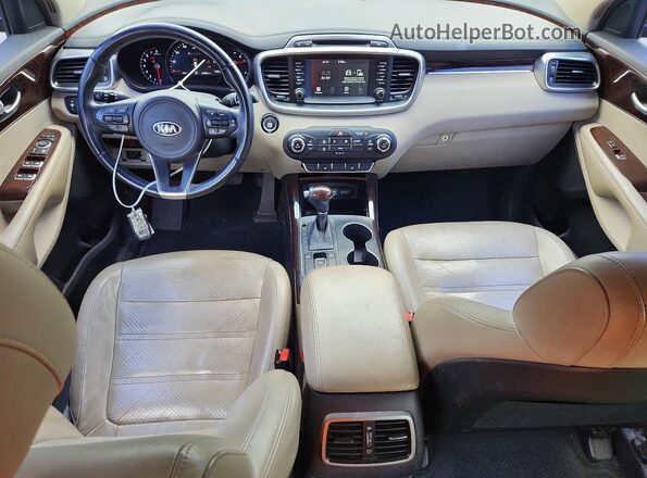 5XYPH4A51HG253441 2017 KIA SORENTO Black Вид панелі приладів