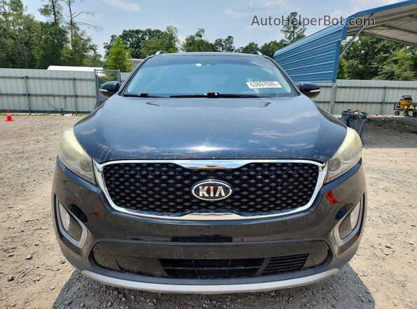 5XYPH4A51HG253441 2017 KIA SORENTO Black Вид спереду