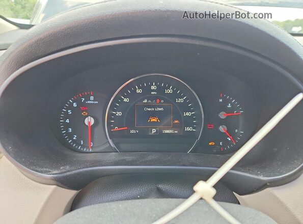 5XYPH4A51HG253441 2017 KIA SORENTO Black Вид щитка приладів