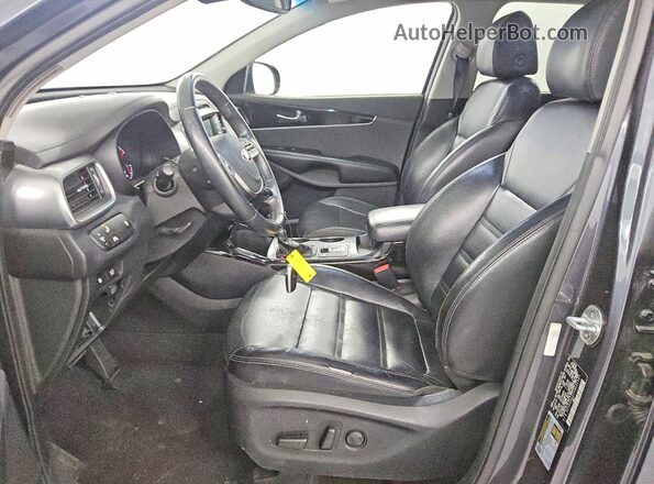 5XYPH4A51KG452397 2019 KIA SORENTO Gray Widok wnętrza z przodu