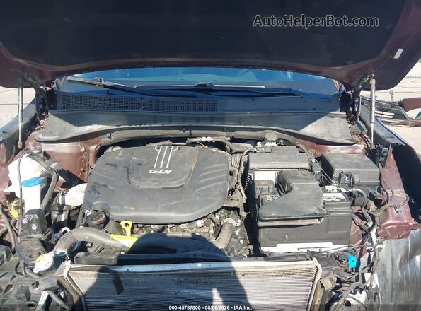 5XYPH4A52HG319639 2017 KIA SORENTO Темно-бордовый Вид сзади