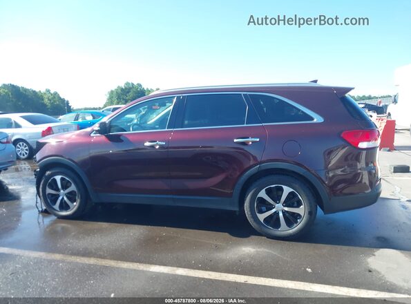 5XYPH4A52HG319639 2017 KIA SORENTO Темно-бордовый 