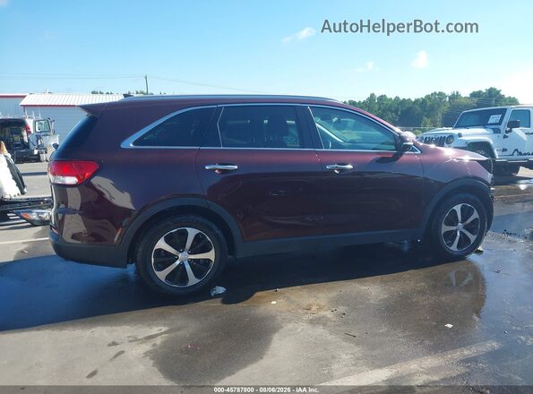 5XYPH4A52HG319639 2017 KIA SORENTO Темно-бордовый Панорамный вид салона 360°