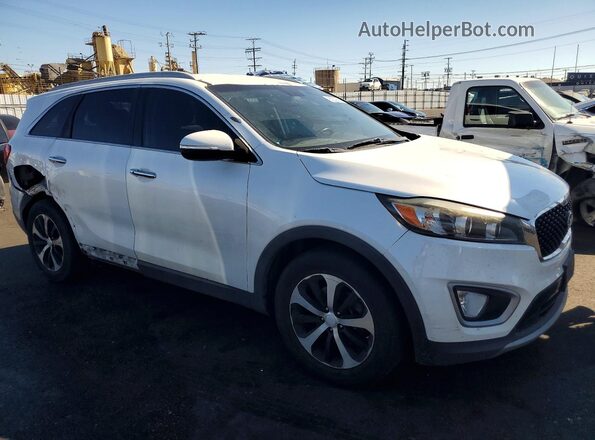5XYPH4A52JG398283 2018 KIA SORENTO Белый Передняя правая четверть