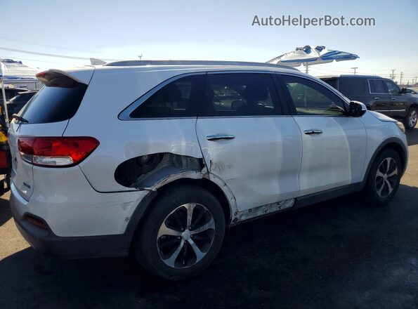 5XYPH4A52JG398283 2018 KIA SORENTO Белый Задняя правая четверть