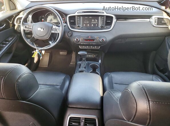 5XYPH4A52KG448813 2019 KIA SORENTO Burgundy Dashboard view