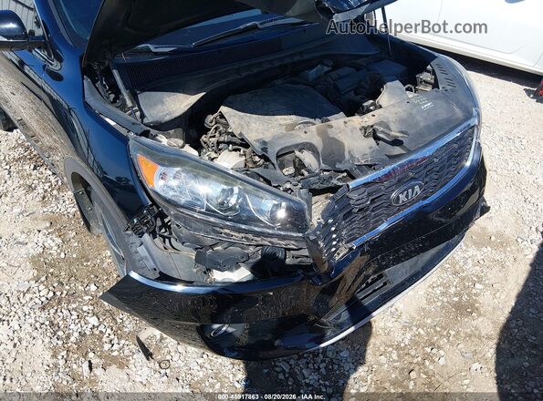 5XYPH4A52KG567669 2019 KIA SORENTO Black Вид спереду