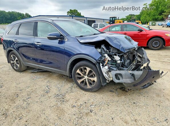 5XYPH4A53GG084859 2016 KIA SORENTO Blue Передня права чверть