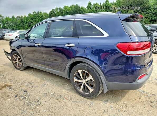 5XYPH4A53GG084859 2016 KIA SORENTO Blue Задня ліва чверть