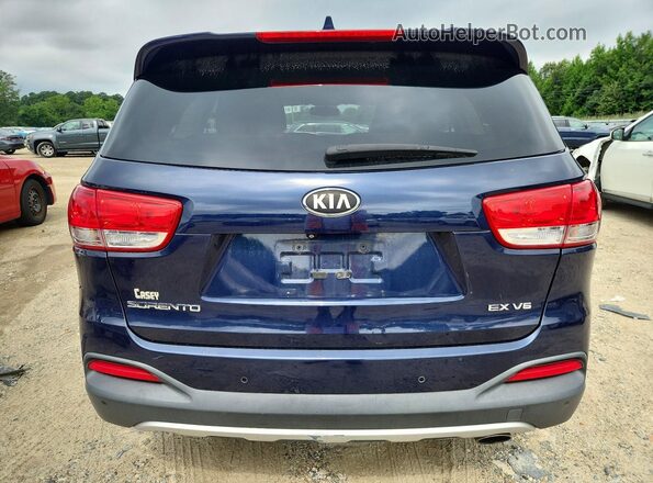 5XYPH4A53GG084859 2016 KIA SORENTO Blue Вид ззаду