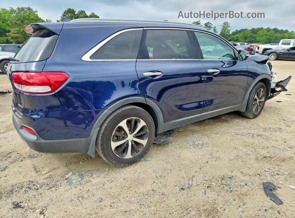 5XYPH4A53GG084859 2016 KIA SORENTO Blue Задня права чверть