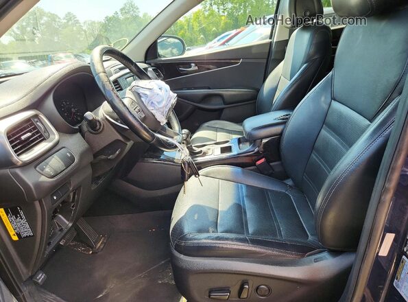 5XYPH4A53GG084859 2016 KIA SORENTO Blue Вид салону спереду