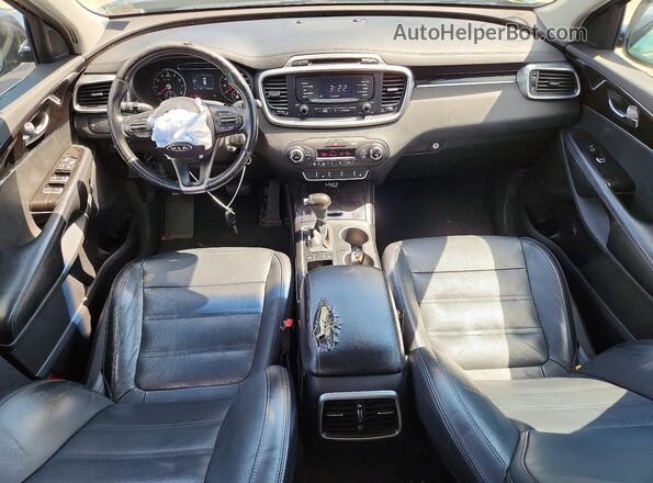5XYPH4A53GG084859 2016 KIA SORENTO Blue Вид панелі приладів