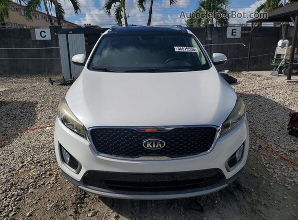 5XYPH4A53GG176831 2016 KIA SORENTO White Rear seats view