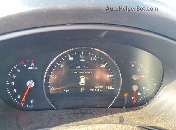 5XYPH4A54KG457142 2019 KIA SORENTO Burgundy ხელსაწყოთა პანელის ხედი