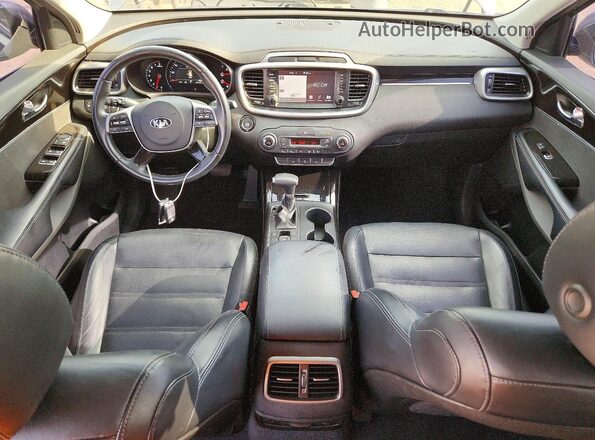 5XYPH4A54KG480341 2019 KIA SORENTO Gray Вид панелі приладів