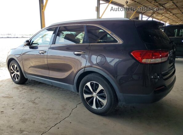 5XYPH4A55GG105775 2016 KIA SORENTO Brown Հետևի ձախ
