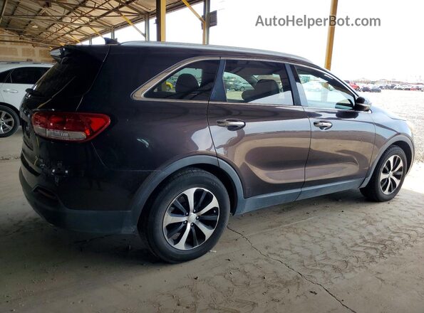 5XYPH4A55GG105775 2016 KIA SORENTO Brown Հետևի աջ