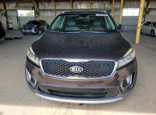 5XYPH4A55GG105775 2016 KIA SORENTO Brown Դիմացի տեսք