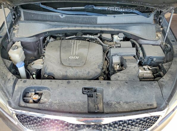 5XYPH4A55GG105775 2016 KIA SORENTO Brown Շարժիչի բաժամունքի տեսք