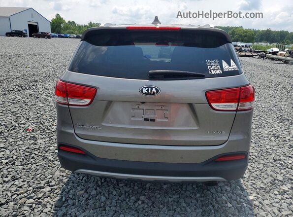 5XYPH4A55GG112046 2016 KIA SORENTO Серый Вид сзади