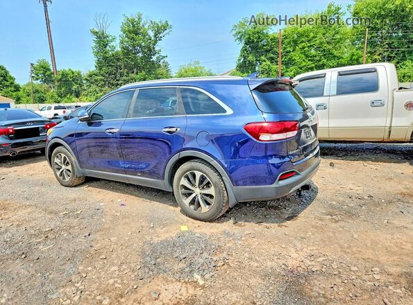 5XYPH4A55GG150179 2016 KIA SORENTO Синий Задняя левая четверть