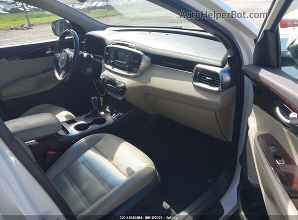 5XYPH4A55GG174983 2016 KIA SORENTO White წინა სალონის ხედი