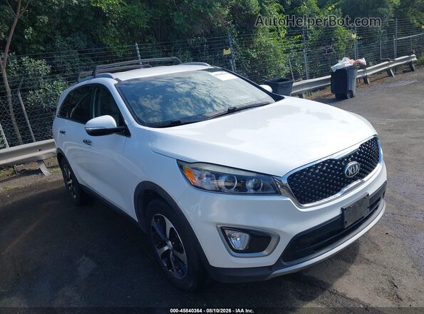 5XYPH4A55GG174983 2016 KIA SORENTO White უკანა სალონის ხედი