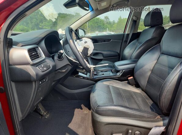 5XYPH4A55KG469848 2019 KIA SORENTO Red Vista interior delantera