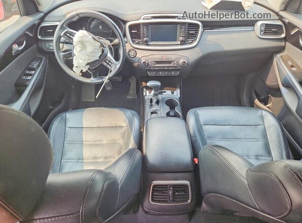 5XYPH4A55KG469848 2019 KIA SORENTO Red Vista del salpicadero