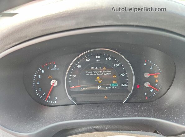 5XYPH4A55KG469848 2019 KIA SORENTO Red Vista del cuadro de instrumentos