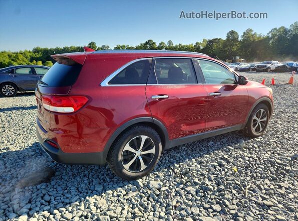 5XYPH4A56GG041830 2016 KIA SORENTO Maroon Trasero derecho