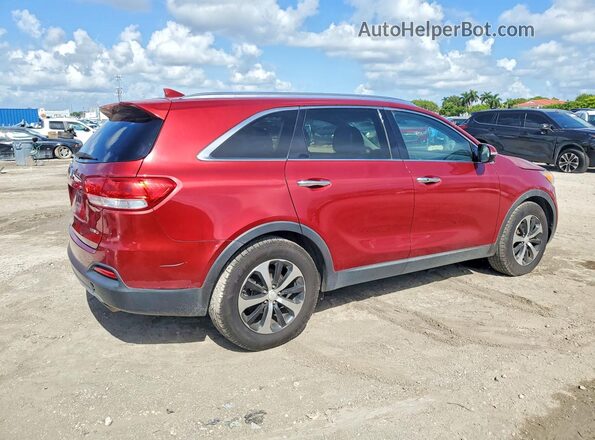 5XYPH4A56GG041830 2016 KIA SORENTO Red Front view
