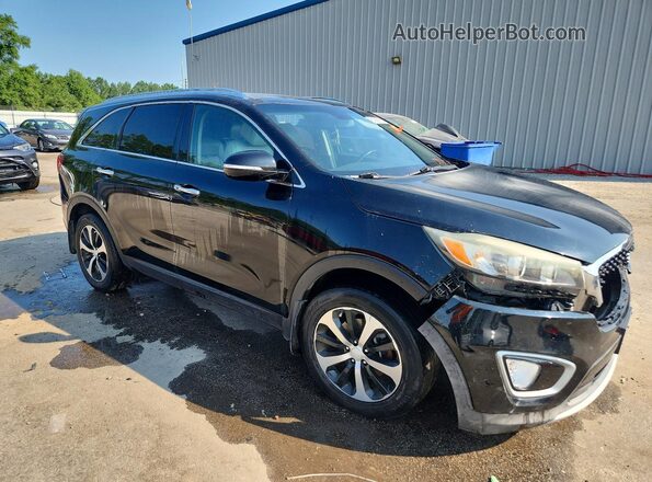 5XYPH4A57GG077395 2016 KIA SORENTO Black Przód prawy