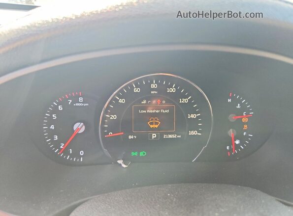 5XYPH4A57GG077395 2016 KIA SORENTO Black Widok zestawu wskaźników