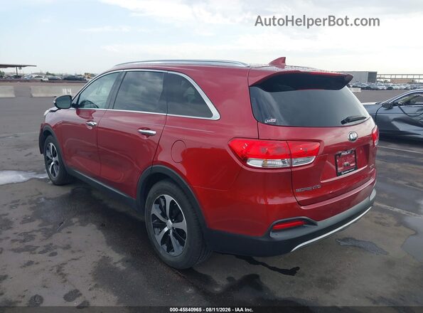 5XYPH4A58JG358743 2018 KIA SORENTO Красный Задняя левая четверть