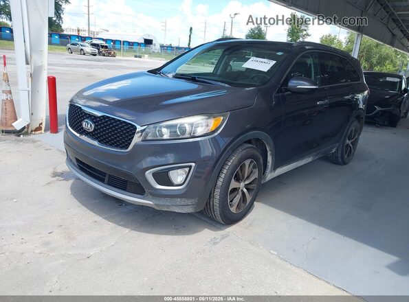 5XYPH4A58JG395159 2018 KIA SORENTO Серый Передняя левая четверть