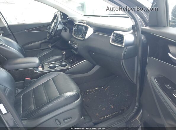 5XYPH4A58JG395159 2018 KIA SORENTO Серый Вид салона спереди