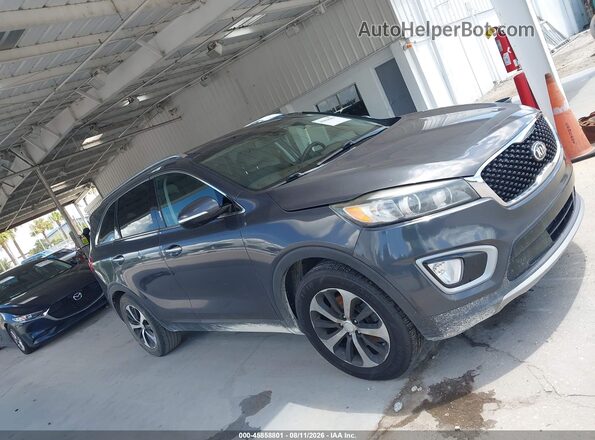 5XYPH4A58JG395159 2018 KIA SORENTO Серый Вид задней части салона