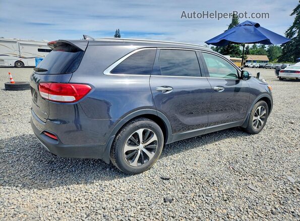 5XYPH4A59GG156633 2016 KIA SORENTO Синий Задняя правая четверть