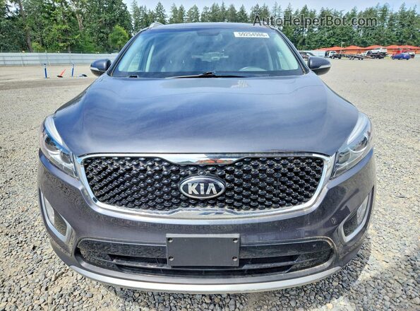 5XYPH4A59GG156633 2016 KIA SORENTO Синий Вид спереди