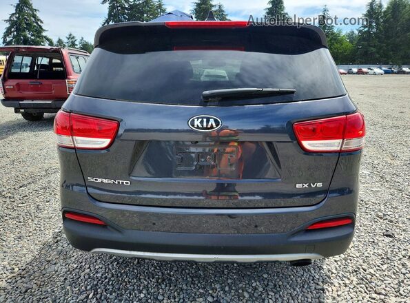 5XYPH4A59GG156633 2016 KIA SORENTO Синий Вид сзади