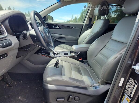 5XYPH4A59GG156633 2016 KIA SORENTO Синий Вид салона спереди