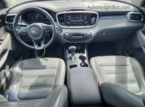 5XYPH4A59GG156633 2016 KIA SORENTO Синий Вид панели приборов