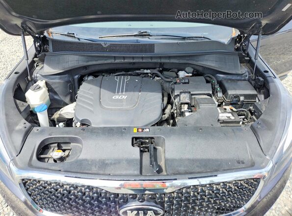 5XYPH4A59GG156633 2016 KIA SORENTO Синий Вид подкапотного пространства