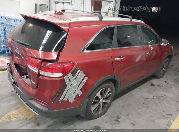 5XYPH4A5XHG290861 2017 KIA SORENTO Red Задня права чверть