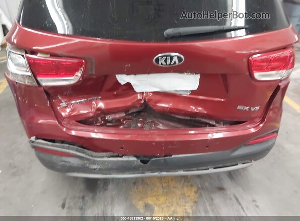 5XYPH4A5XHG290861 2017 KIA SORENTO Red Вид спереду