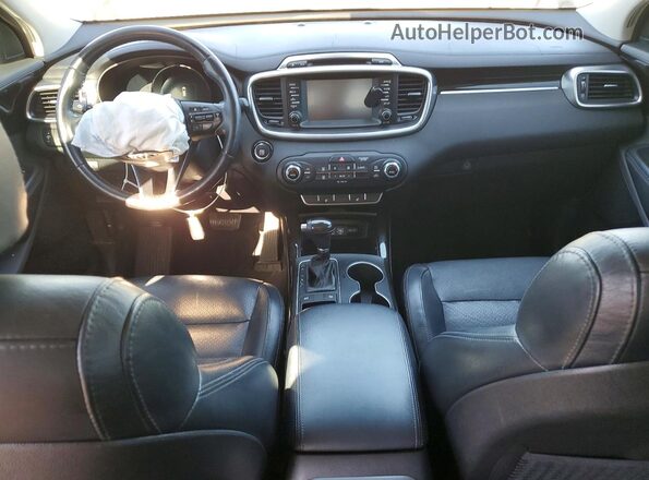 5XYPH4A5XJG410549 2018 KIA SORENTO Black Вид панелі приладів