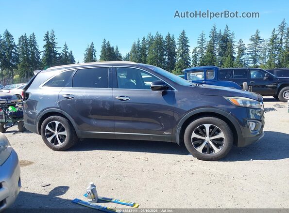 5XYPHDA11GG028397 2016 KIA SORENTO Gray Вид задньої частини салону